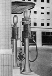 日本で最初のガソリン計量機の製作に成功