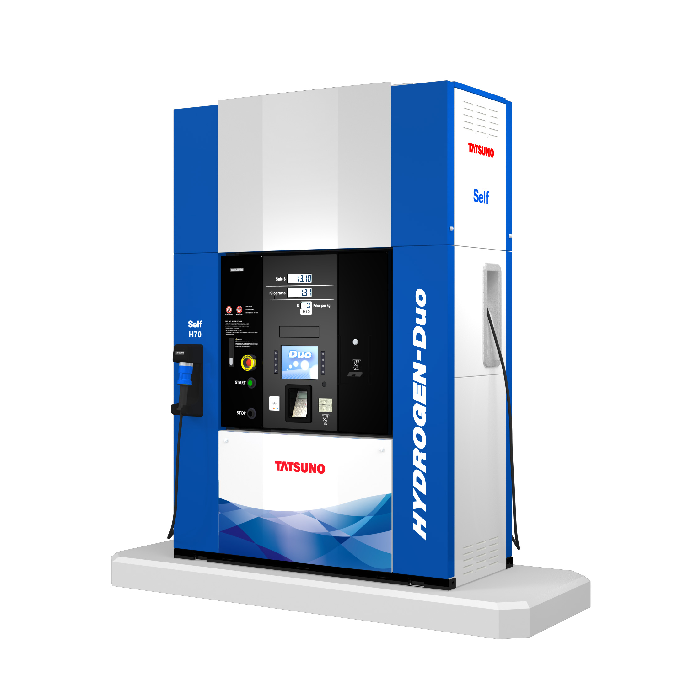 HYDROGEN-Duo Hydrogen Dispenser US market Modelの特徴